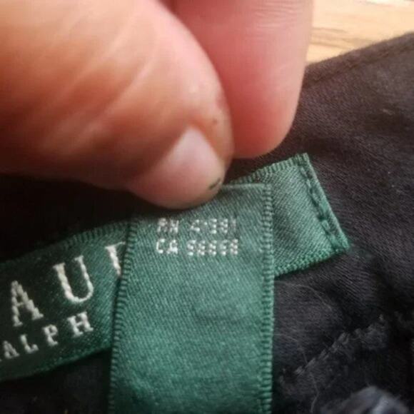 Lauren Ralph Lauren Black Straight-Leg Pants Size 10 - Picture 4 of 5